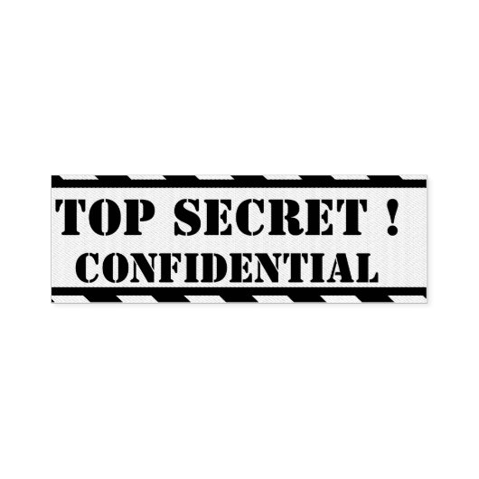 Tampon Auto-encreur top secret - confidentiel (Design)