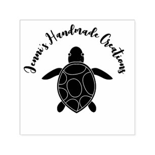 Tampon Auto-encreur Tortue De Mer Fabriquée Par Un Timbre De Produit A