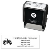 Tampon Auto-encreur Tracteur agricole (En situation)