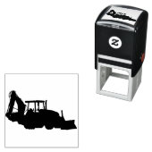 Tampon Auto-encreur tracteur de construction (En situation)