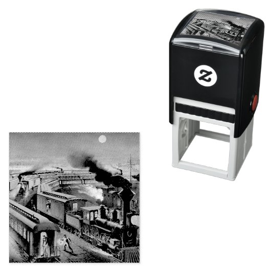 Tampon Auto-encreur Train de nuit TEE (En situation)