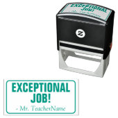Tampon Auto-encreur "TRAVAIL EXCEPTIONNEL !" Félicitations Timbre en c (En situation)
