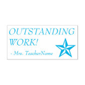 Tampon Auto-encreur "TRAVAIL EXCEPTIONNEL !" Timbre en caoutchouc Tuto (Design)