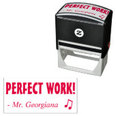 Tampon Auto-encreur "TRAVAIL PARFAIT !" Classement du tampon en caoutc (En situation)