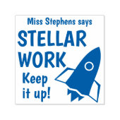 Tampon Auto-encreur Travail stellaire Continuez comme ça Évaluation pe (Design)