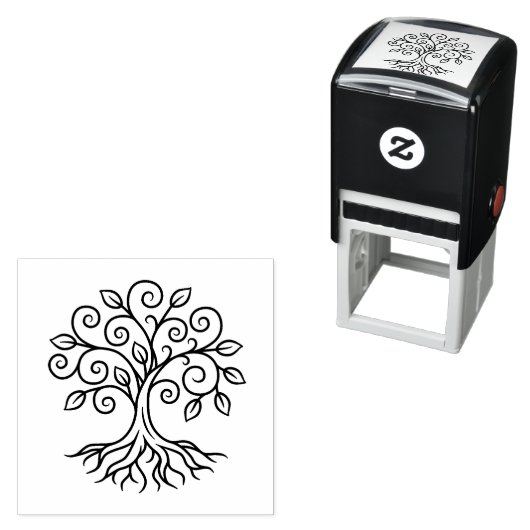 Tampon Auto-encreur Tree of Life (En situation)