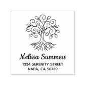 Tampon Auto-encreur Tree of Life Address (Design)