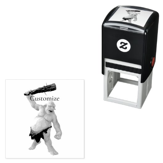 Tampon Auto-encreur Troll moche Thunder_Cove (En situation)