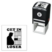 Tampon Auto-encreur Trump perdant une invitation drôle pour une carte (En situation)