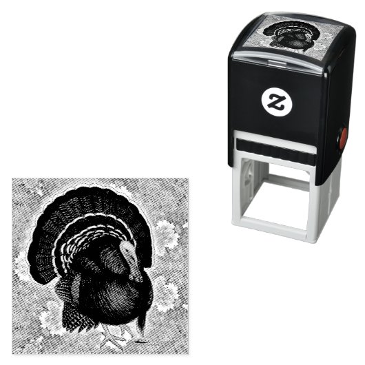 Tampon Auto-encreur Turquie sur les Verts (En situation)