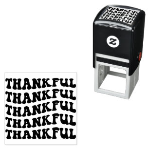 Tampon Auto-encreur Typographie de gratitude
