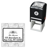 Tampon Auto-encreur Typographie de Noël Rouge & Vert Motif sans coutur (En situation)