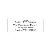 Tampon Auto-encreur Typographie du compte d'adresses (Design)