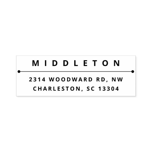 Tampon Auto-encreur Typographie moderne en gras (Design)