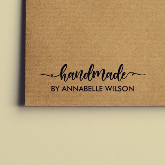 Tampon Auto-encreur Typographie Moderne Faite À La Main Par