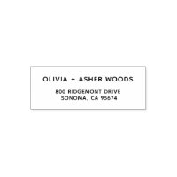 Typographie moderne minimale Nom Adresse de retour