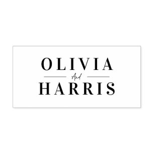 Tampon Auto-encreur Un couple simple et moderne