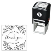 Tampon Auto-encreur Un mariage botanique élégant favorise le Merci (En situation)