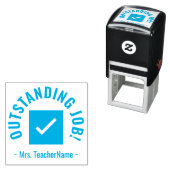 Tampon Auto-encreur "UN TRAVAIL EXCEPTIONNEL !" Timbre en caoutchouc T (En situation)