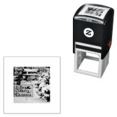 Tampon Auto-encreur Un très joyeux Noël classique hiver traditionnel (En situation)