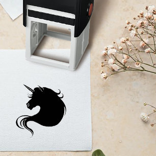 Tampon Auto-encreur Unicorn profil Love