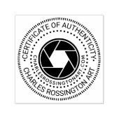 Tampon Auto-encreur URL du certificat d'authenticité de l'ouverture de (Design)