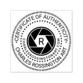 Tampon Auto-encreur URL du certificat d'authenticité d'ouverture de ca (Design)