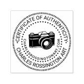 Tampon Auto-encreur URL du nom #6 "Certificat d'authenticité" de la ca (Design)