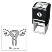Tampon Auto-encreur Uterus, Organs Humains Auto-Encre Timbre En Caoutc (En situation)