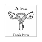 Tampon Auto-encreur Uterus, Organs Humains Auto-Encre Timbre En Caoutc (Design)
