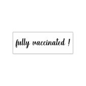 Tampon Auto-encreur Vaccinated | Modern Script Covid-19 Awareness  (Design)