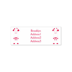 Tampon Auto-encreur Vache mignonne en combinaison kung fu