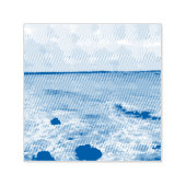 Tampon Auto-encreur Vagues Et Bateaux De Pêche Sur L'Océan, (Design)