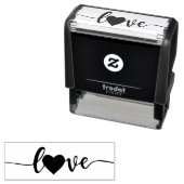 Tampon Auto-encreur Valentines Day Love Timbre en caoutchouc (En situation)