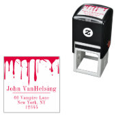 Tampon Auto-encreur Vampire dégoulinant du sang - Halloween Bloddy Meu (En situation)