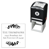 Tampon Auto-encreur Végétation d'hiver Adresse auto-encre en caoutchou (En situation)