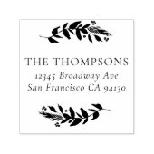 Tampon Auto-encreur Végétation d'hiver Adresse auto-encre en caoutchou (Design)