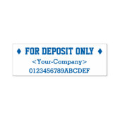 Tampon Auto-encreur Vérifier l'inscription restrictive et le nom Timbr (Design)