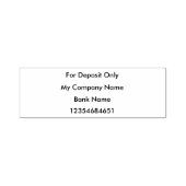 Tampon Auto-encreur Vérifier l'inscription timbre de dépôt bancaire (Design)