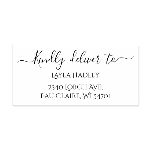 Tampon Auto-encreur Veuillez fournir à l'adresse RSVP (Design)