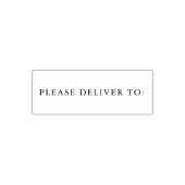 Tampon Auto-encreur Veuillez livrer à | Timbre (Design)