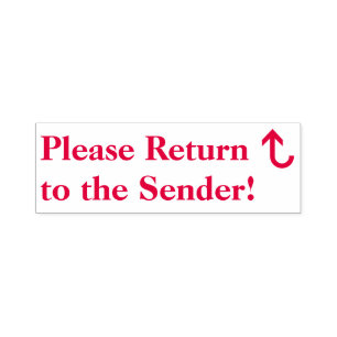 Tampon Auto-encreur "Veuillez retourner à l'expéditeur !" Tampon en 