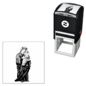 Tampon Auto-encreur Vierge Marie avec Bébé Jésus (En situation)