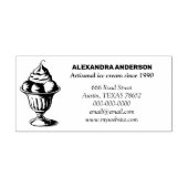 Tampon Auto-encreur Vintage crème glacée Sundae (Design)