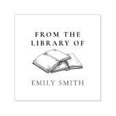 Tampon Auto-encreur Vintage De La Bibliothèque De (Design)