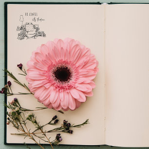 Tampon Auto-encreur Vintage Élégant Chambre calme Livres personnalisés