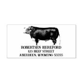 Tampon Auto-encreur Vintage Hereford Bull (Design)