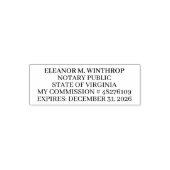 Tampon Auto-encreur Virginia Notary Public (Design)
