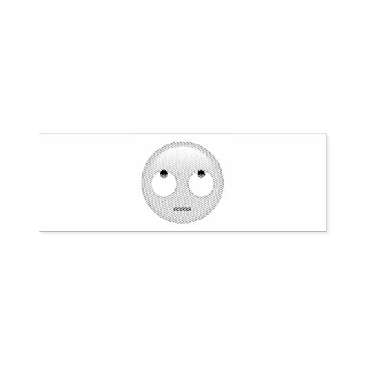 Tampon Auto-encreur Visage avec les yeux roulants - Emoji (Design)