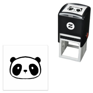 Tampon Auto-encreur Visage de dessin du géant Chubby Panda